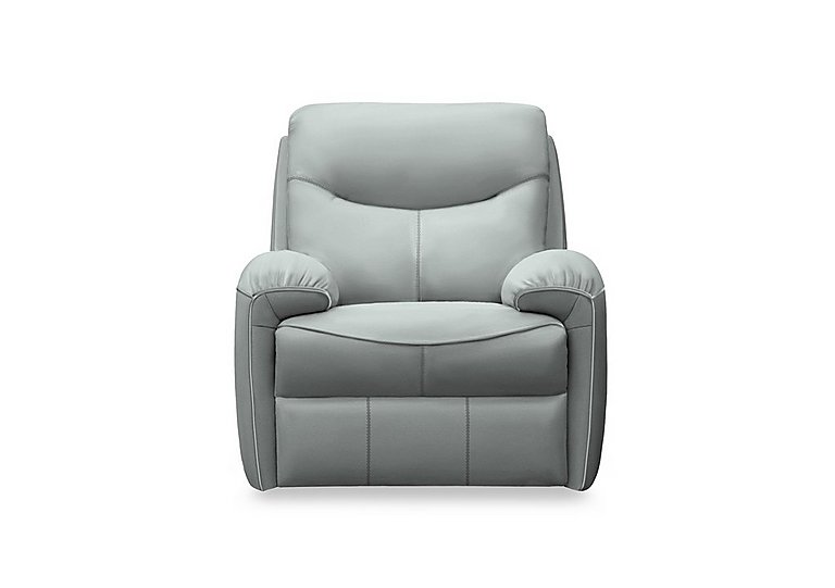 G Plan - Amesbury Leather Power Recliner Armchair with Power Headrest, Power Lumbar and Heated Seats - Cambridge Grey