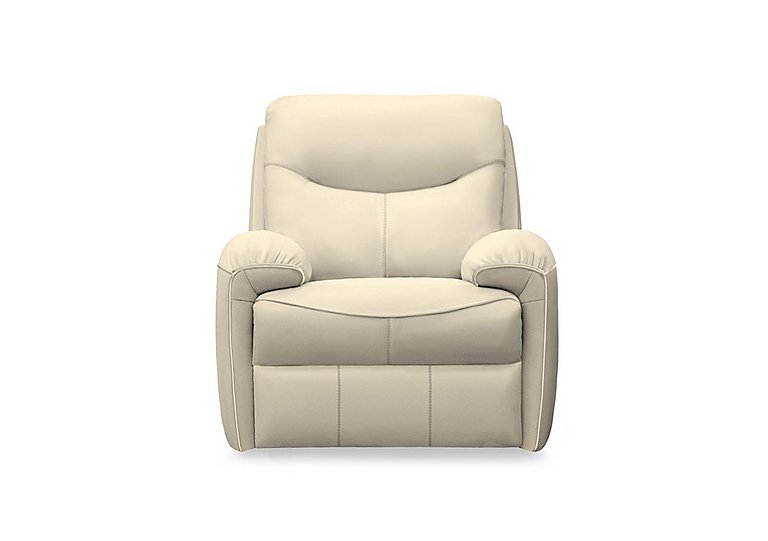 G Plan - Amesbury Leather Power Recliner Armchair with Power Headrest, Power Lumbar and Heated Seats - Cambridge Stone