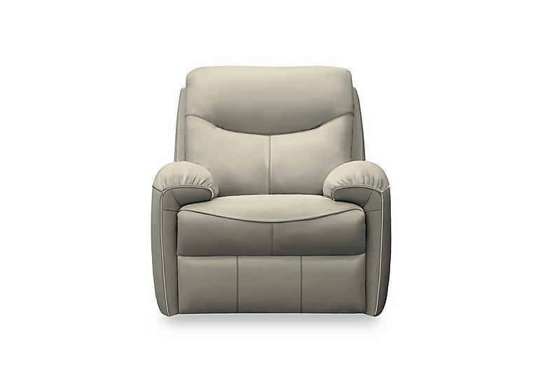 G Plan - Amesbury Leather Power Recliner Armchair with Power Headrest, Power Lumbar and Heated Seats - Cambridge Taupe