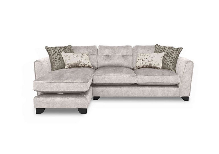 Ariana Fabric Classic Back Left Hand Facing Chaise End Sofa - Dapple Cream