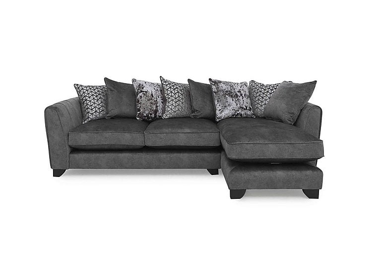 Ariana Fabric Pillow Back Right Hand Facing Chaise End Sofa - Dapple Moleskin