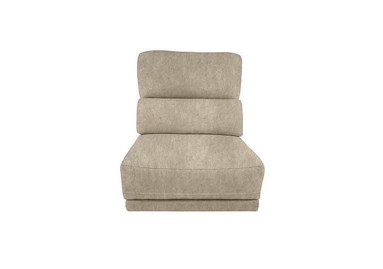 Axel Fabric 1.25 Seater Armless Unit - Power Recliner - Cream