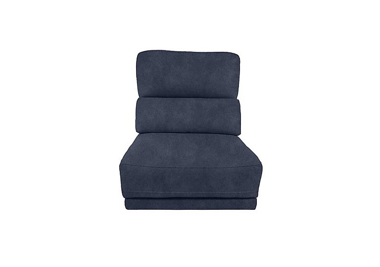 Axel Fabric 1.25 Seater Armless Unit - Power Recliner - R23 Blue