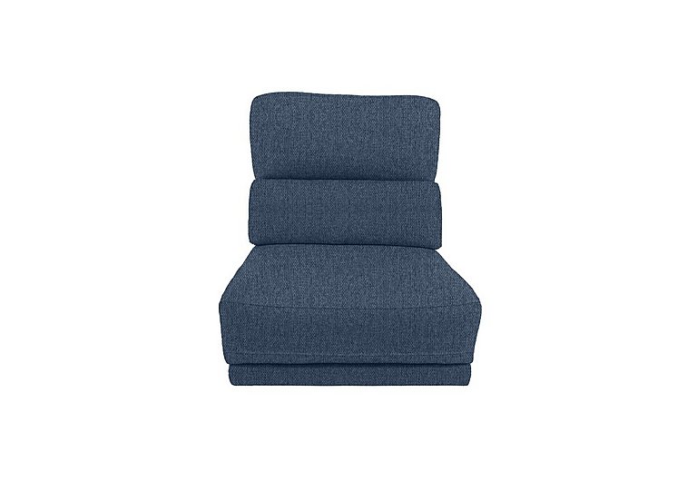 Axel Fabric 1.25 Seater Armless Unit - R38 Blue