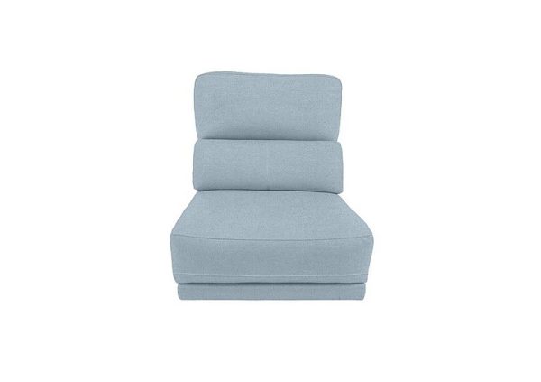 Axel Fabric 125 Seater Armless Unit  Baby Blue | Bed Sava