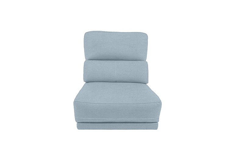 Axel Fabric 1.25 Seater Armless Unit - Power Recliner - Baby Blue