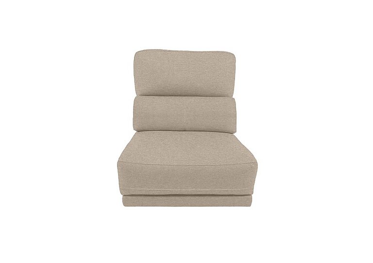 Axel Fabric 1.25 Seater Armless Unit - Power Recliner - R28 Beige