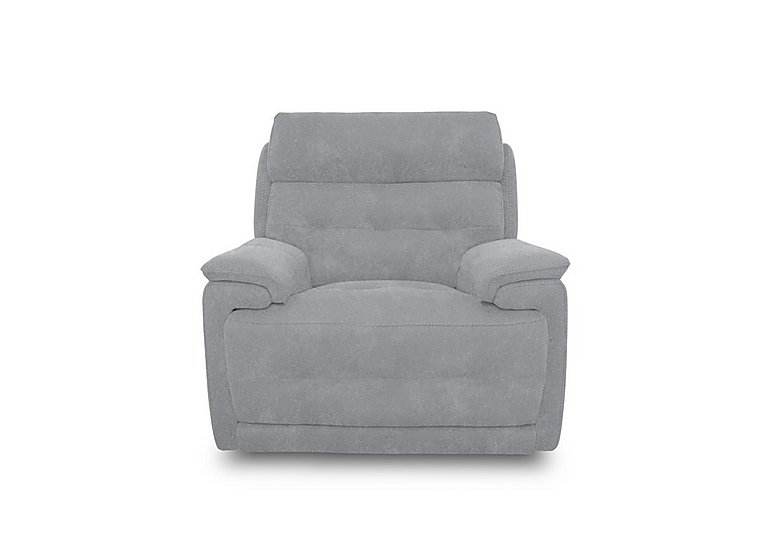 Brescia Fabric Power Recliner Chair with Power Headrest  Bluish Grey | Bed Sava