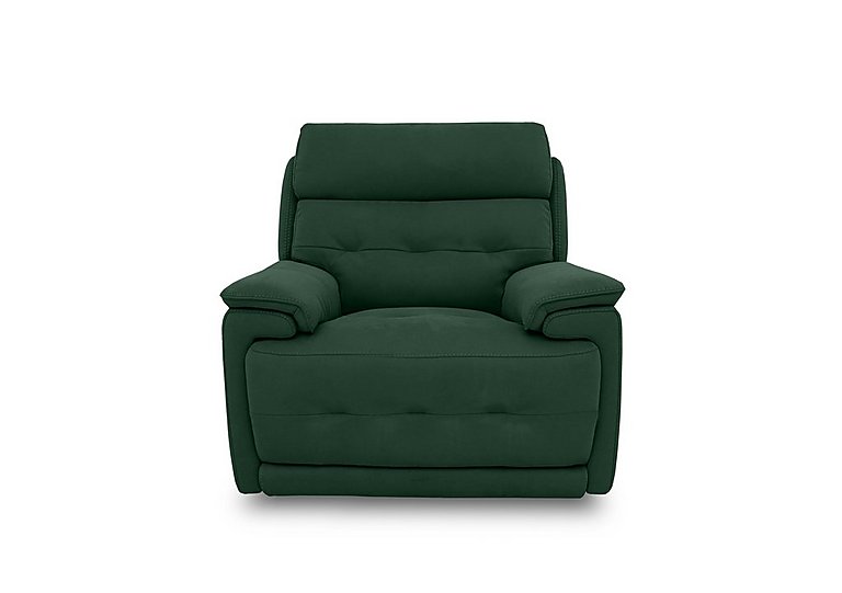 Brescia Fabric Power Recliner Chair with Power Headrest  Emerald Green | Bed Sava