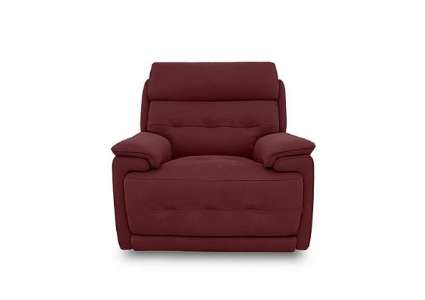 Brescia Fabric Power Recliner Chair with Power Headrest  Burgundy | Bed Sava