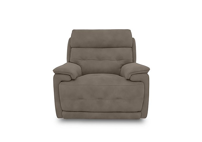 Brescia Fabric Power Recliner Chair with Power Headrest  Khaki | Bed Sava