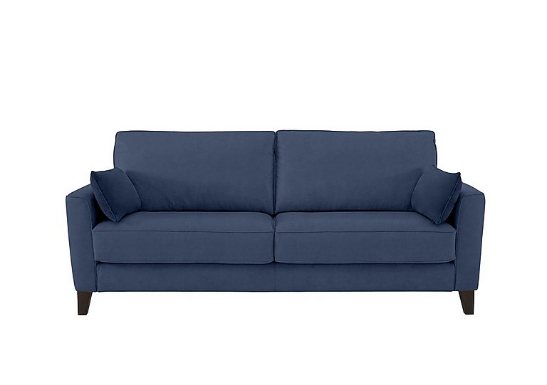 Brondby 3 Seater Fabric Sofa - Blue