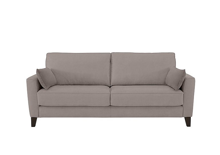 Brondby 3 Seater Fabric Sofa - Silver