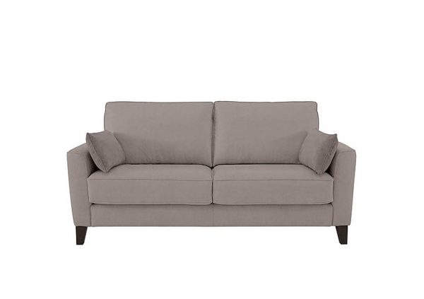 Brondby 2 Seater Fabric Sofa  Silver | Bed Sava