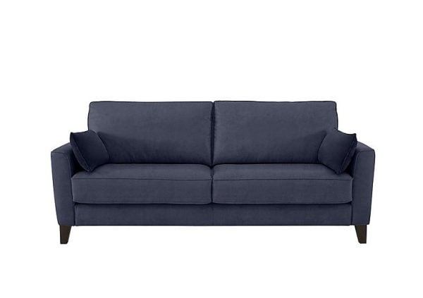 Brondby 3 Seater Fabric Sofa  R23 Blue | Bed Sava