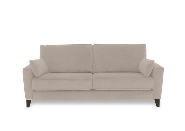 Brondby 3 Seater Fabric Sofa  R32 Light Khaki | Bed Sava