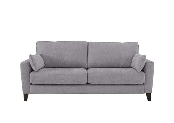 Brondby 3 Seater Fabric Sofa  R27 Pewter | Bed Sava