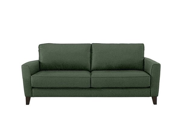 Brondby 3 Seater Fabric Sofa  Moss Green | Bed Sava