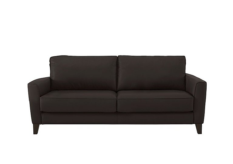 Brondby 3 Seater BV Leather Sofa - Dark Chocolate