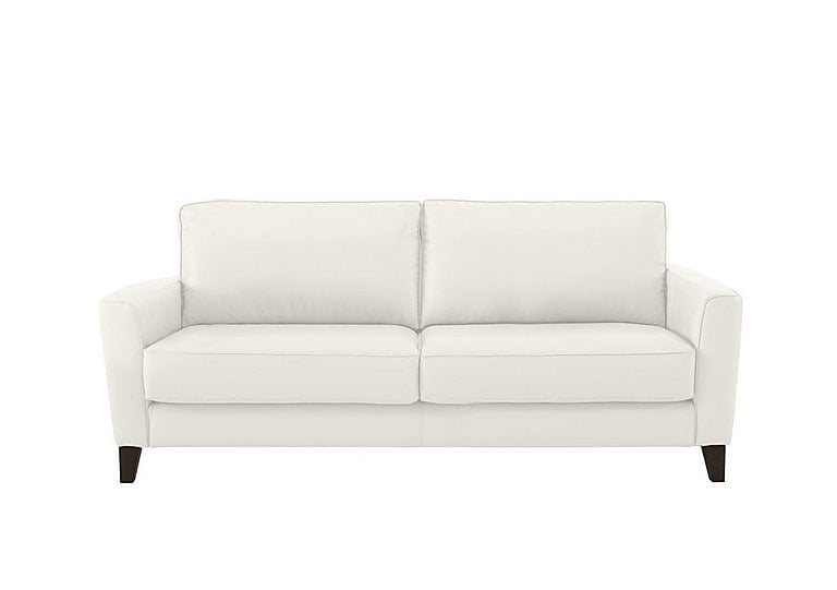 Brondby 3 Seater BV Leather Sofa - BV Star White