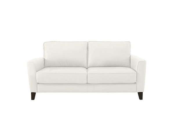 Brondby 2 Seater BV Leather Sofa  BV Star White | Bed Sava