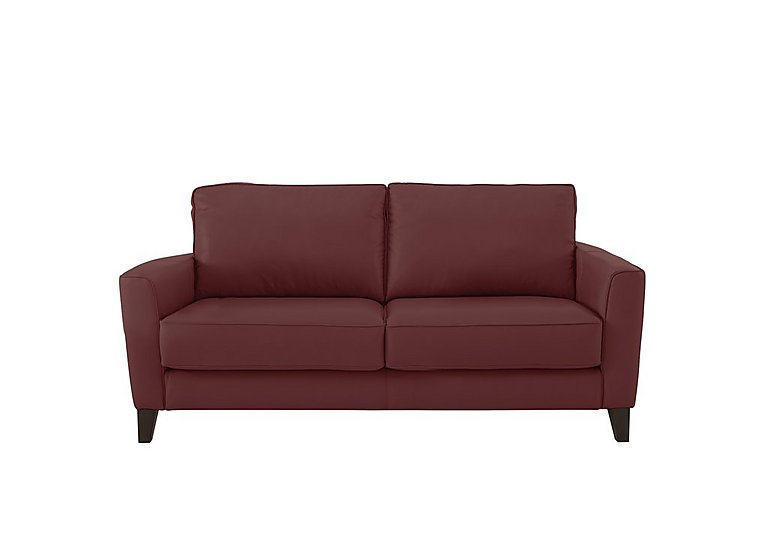 Brondby 2 Seater BV Leather Sofa - BV Deep Red