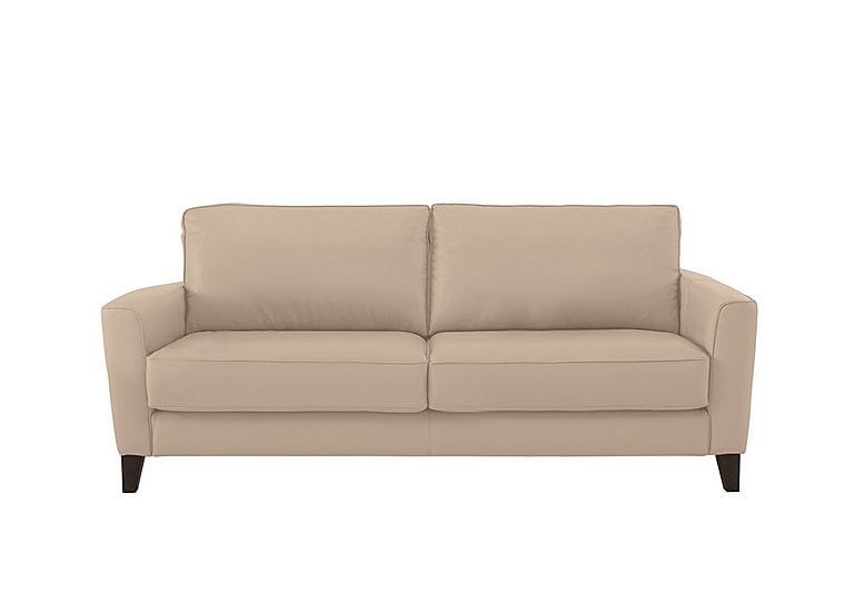 Brondby 3 Seater BV Leather Sofa - BV Pebble