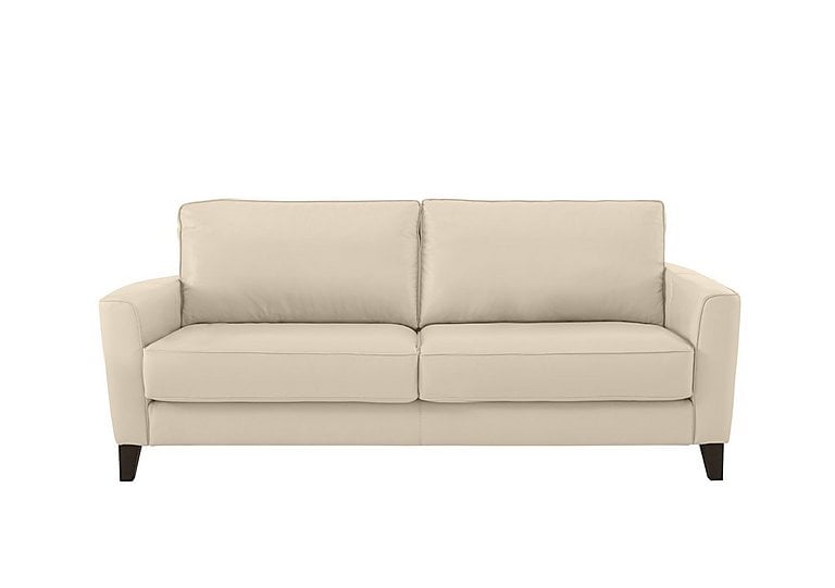 Brondby 3 Seater NC Leather Sofa - NC Bisque