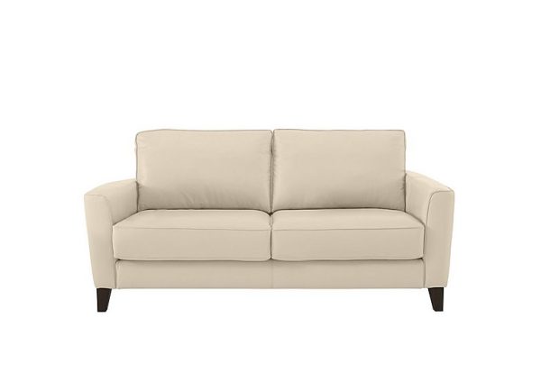 Brondby 2 Seater NC Leather Sofa  NC Bisque | Bed Sava