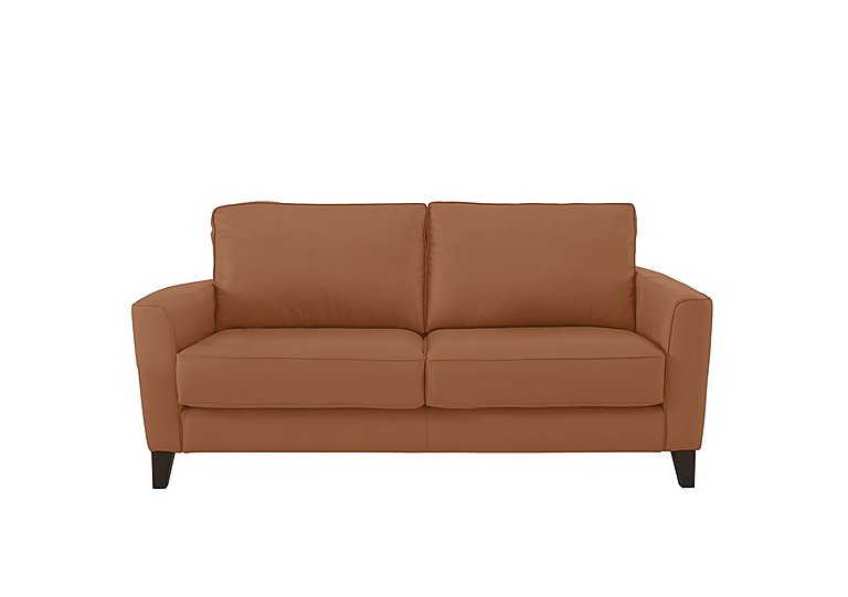 Brondby 2 Seater NC Leather Sofa - Pecan Brown