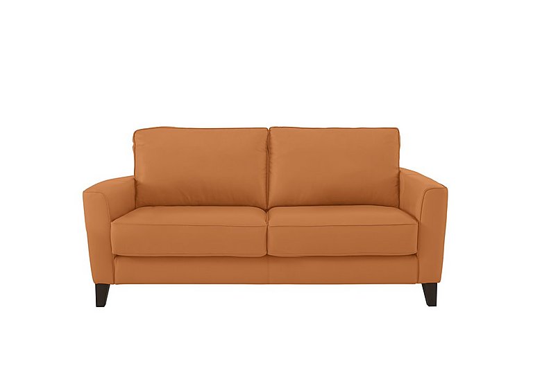 Brondby 2 Seater NC Leather Sofa - NC Honey Yellow