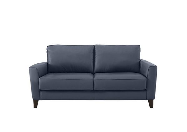 Brondby 2 Seater NC Leather Sofa  NC Ocean Blue | Bed Sava