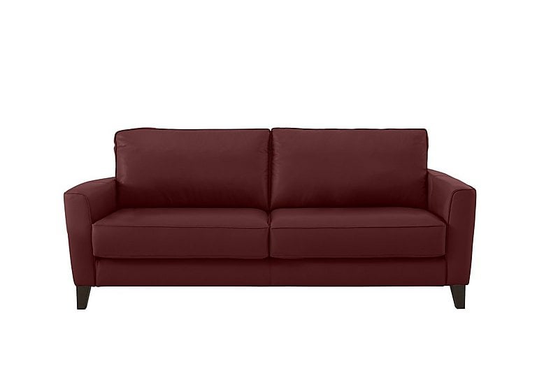 Brondby 3 Seater NC Leather Sofa - NC Deep Red