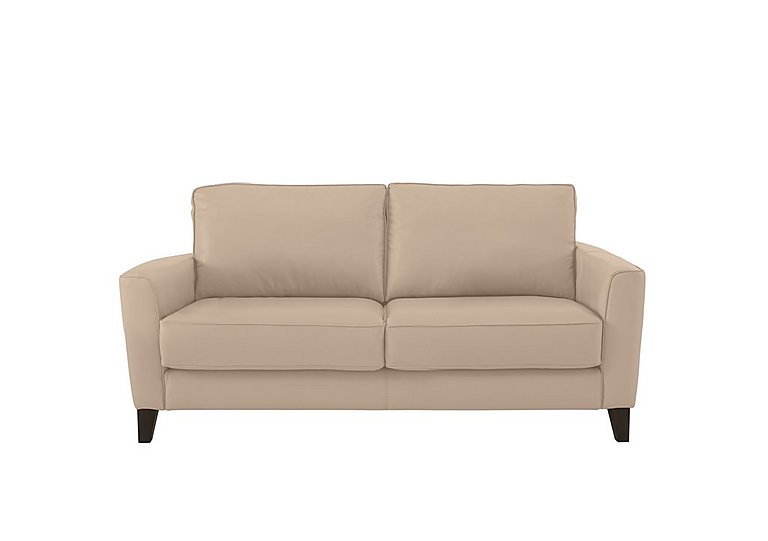 Brondby 2 Seater NC Leather Sofa - NC Pebble