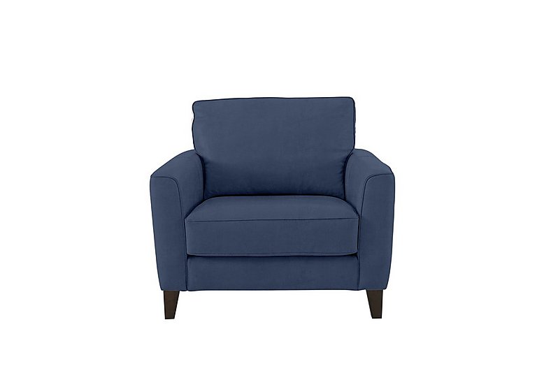 Brondby Fabric Armchair - Blue
