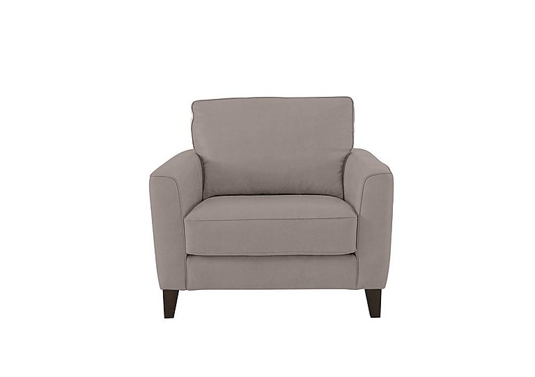 Brondby Fabric Armchair - Silver