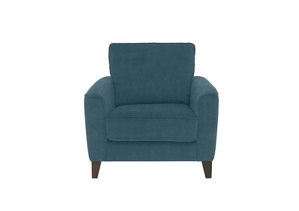 Brondby Fabric Armchair  Peacock | Bed Sava