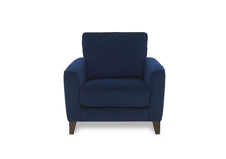 Brondby Fabric Armchair - Navy