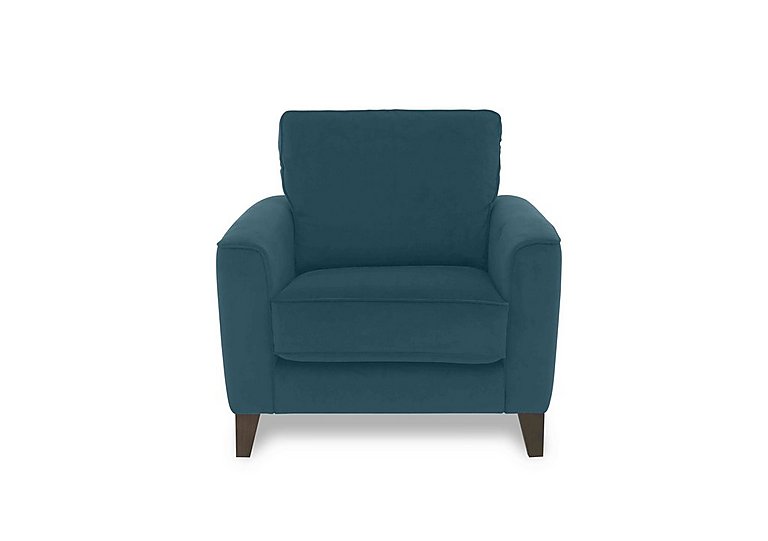 Brondby Fabric Armchair - Lake Green