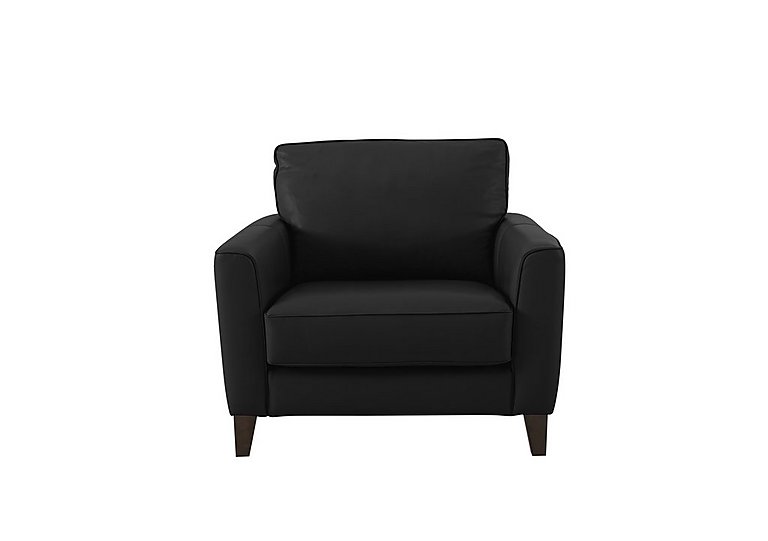 Brondby BV Leather Armchair - Classic Black