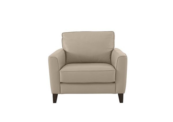Brondby BV Leather Armchair  Dapple Grey | Bed Sava