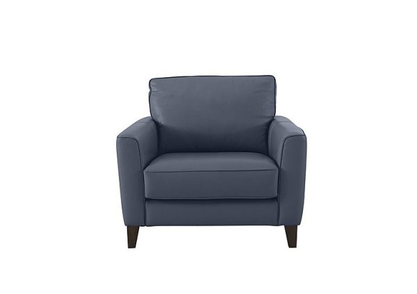 Brondby BV Leather Armchair  BV Ocean Blue | Bed Sava