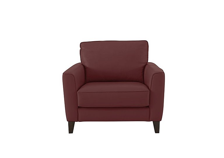 Brondby BV Leather Armchair - BV Deep Red