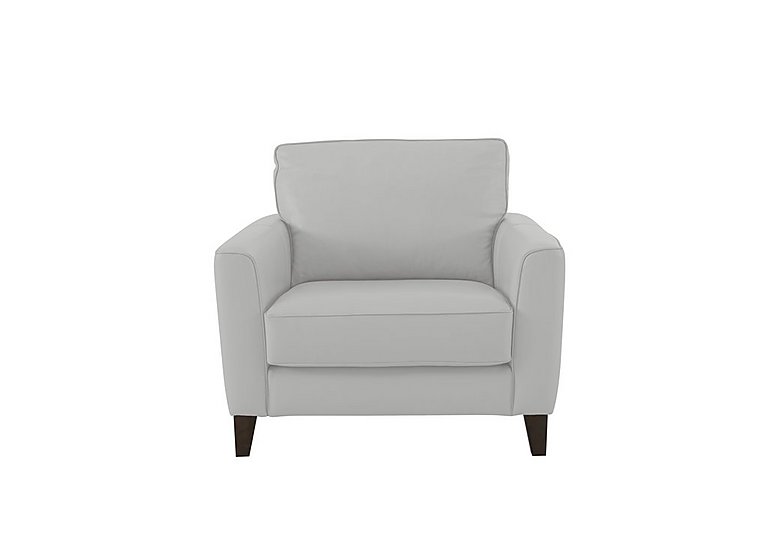 Brondby NC Leather Armchair - Grey