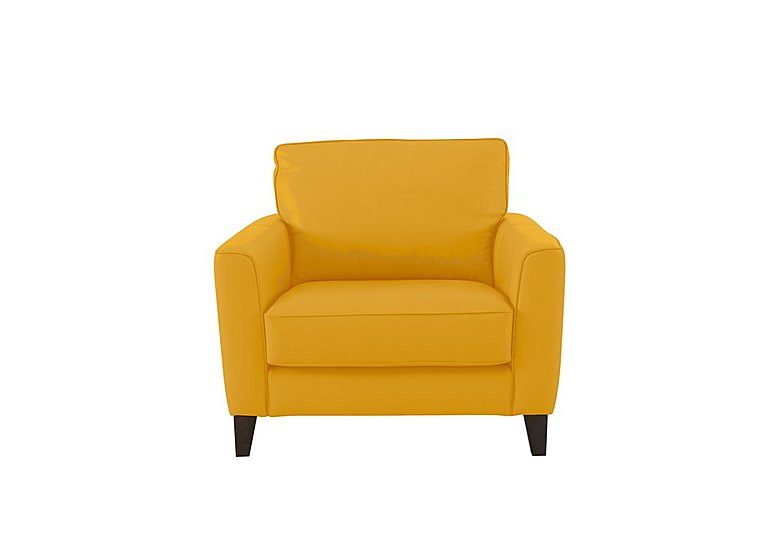 Brondby NC Leather Armchair - Sunflower