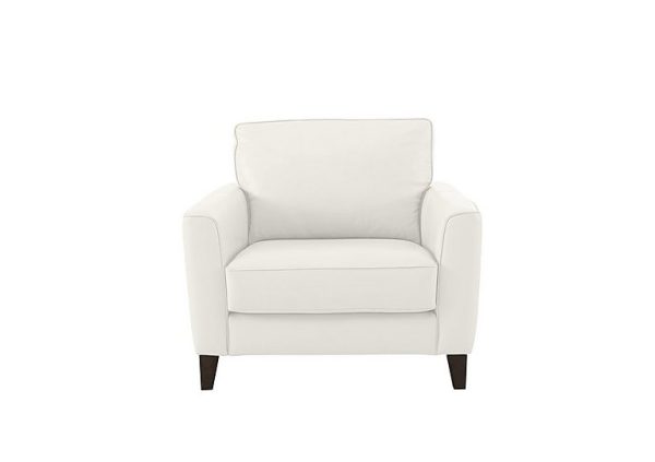 Brondby NC Leather Armchair  NC Star White | Bed Sava