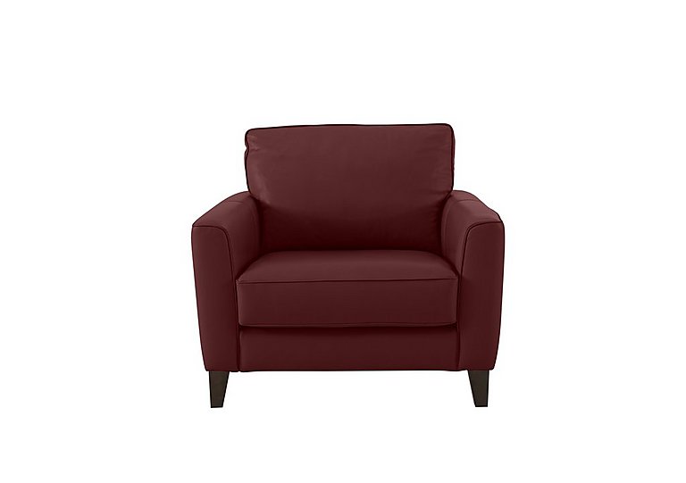 Brondby NC Leather Armchair - NC Deep Red