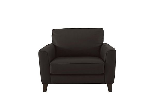 World of Leather  Brondby BV NC Leather Cuddle Chair  Dark Chocolate | Bed Sava