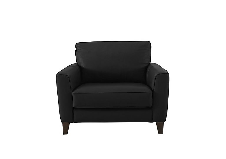 Brondby BV NC Leather Cuddle Chair - Classic Black