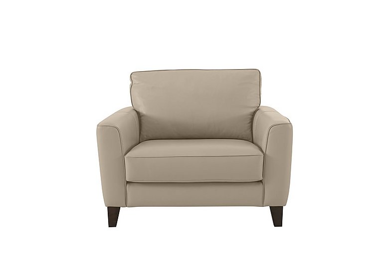 Brondby BV NC Leather Cuddle Chair - Dapple Grey